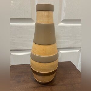 Tahari Wooden Vase